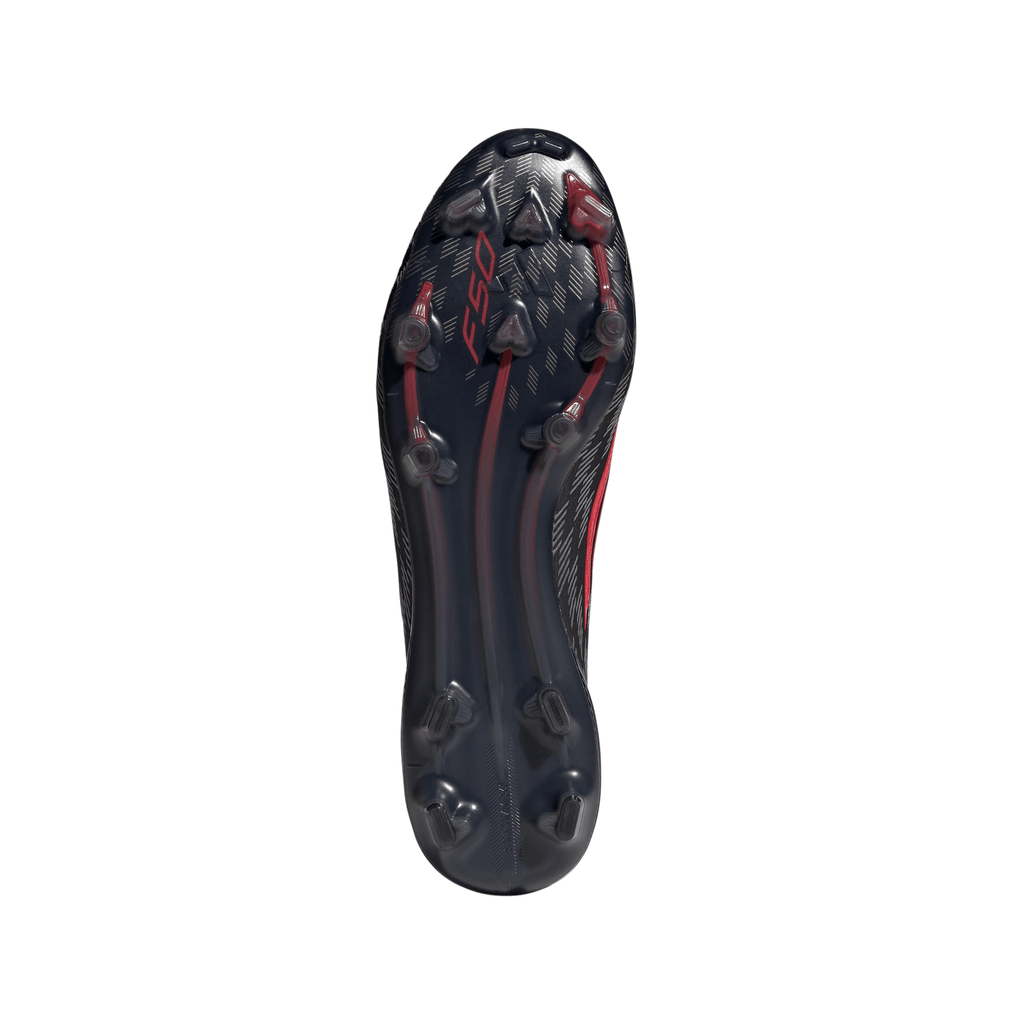 adidas F50 Elite FG Firm Ground Soccer Cleats- Core Black / Lucid Red / Core Black