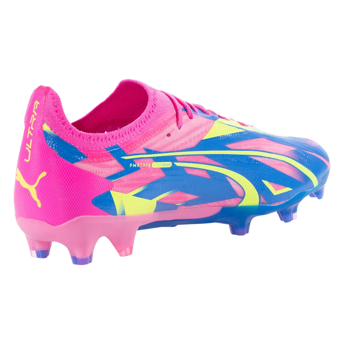 Puma Ultra Ultimate FG/AG Firm Ground Soccer Cleat - Luminous Pink/Ultra Blue/Yellow Alert