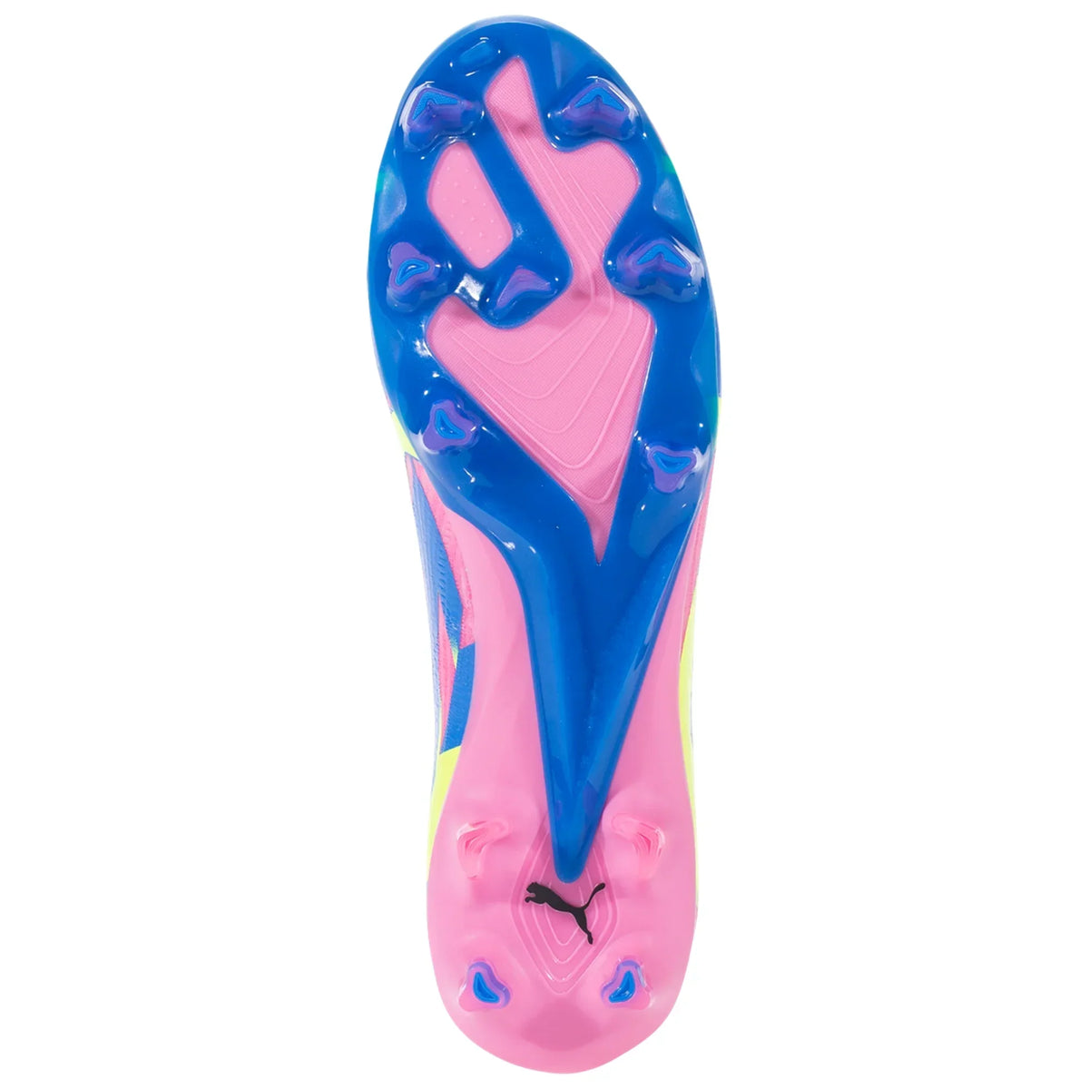 Puma Ultra Ultimate FG/AG Firm Ground Soccer Cleat - Luminous Pink/Ultra Blue/Yellow Alert